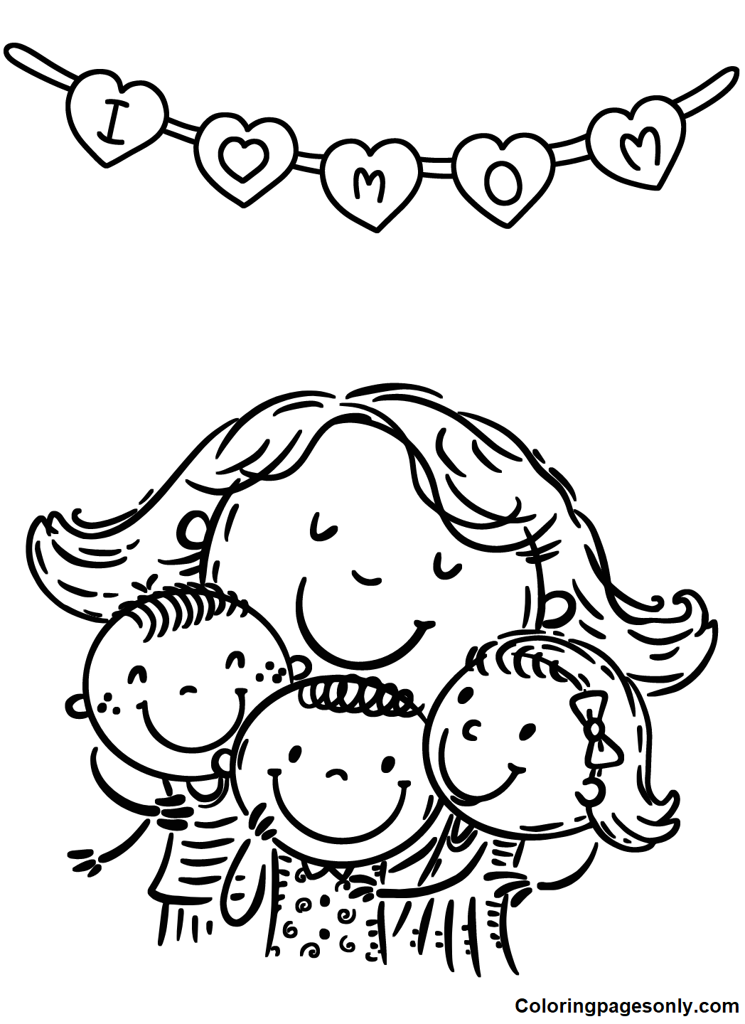 Mommy Coloring Pages for Kids 152