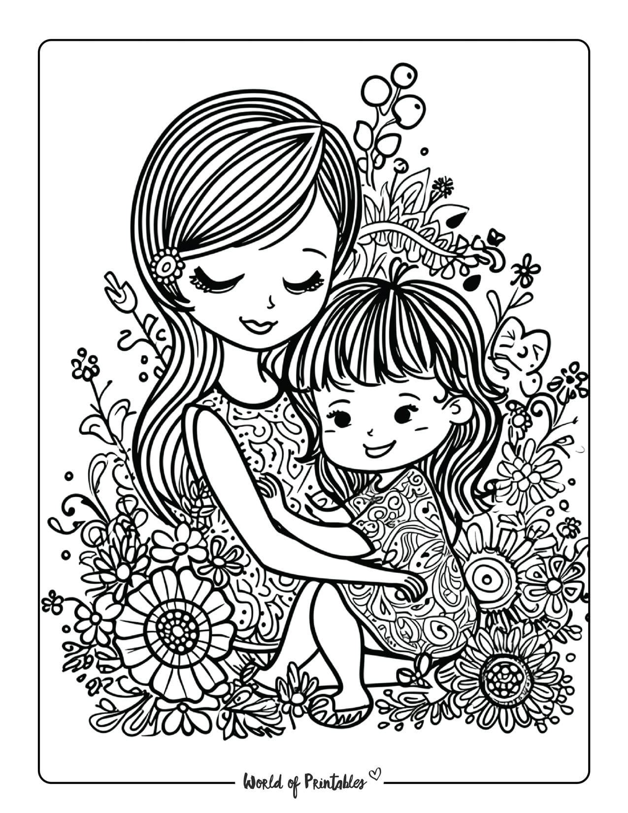 Mommy Coloring Pages for Kids 153