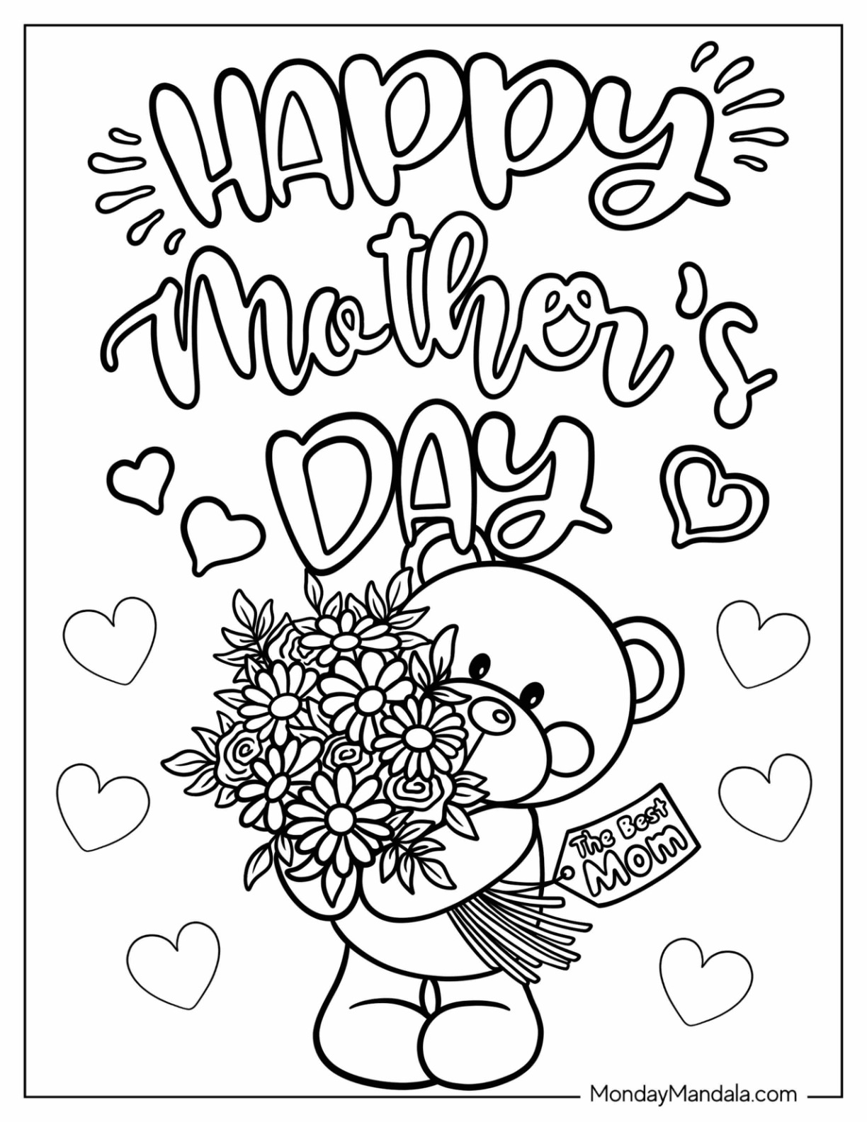 Mommy Coloring Pages for Kids 157