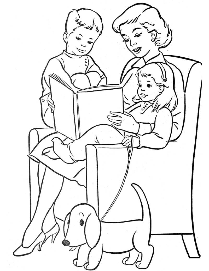 Mommy Coloring Pages for Kids 158