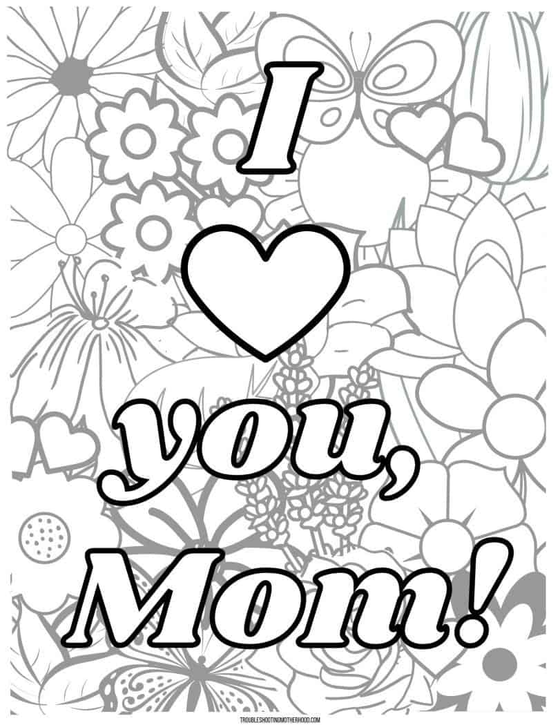 Mommy Coloring Pages for Kids 159