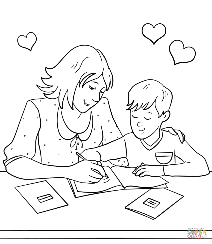 Mommy Coloring Pages for Kids 179