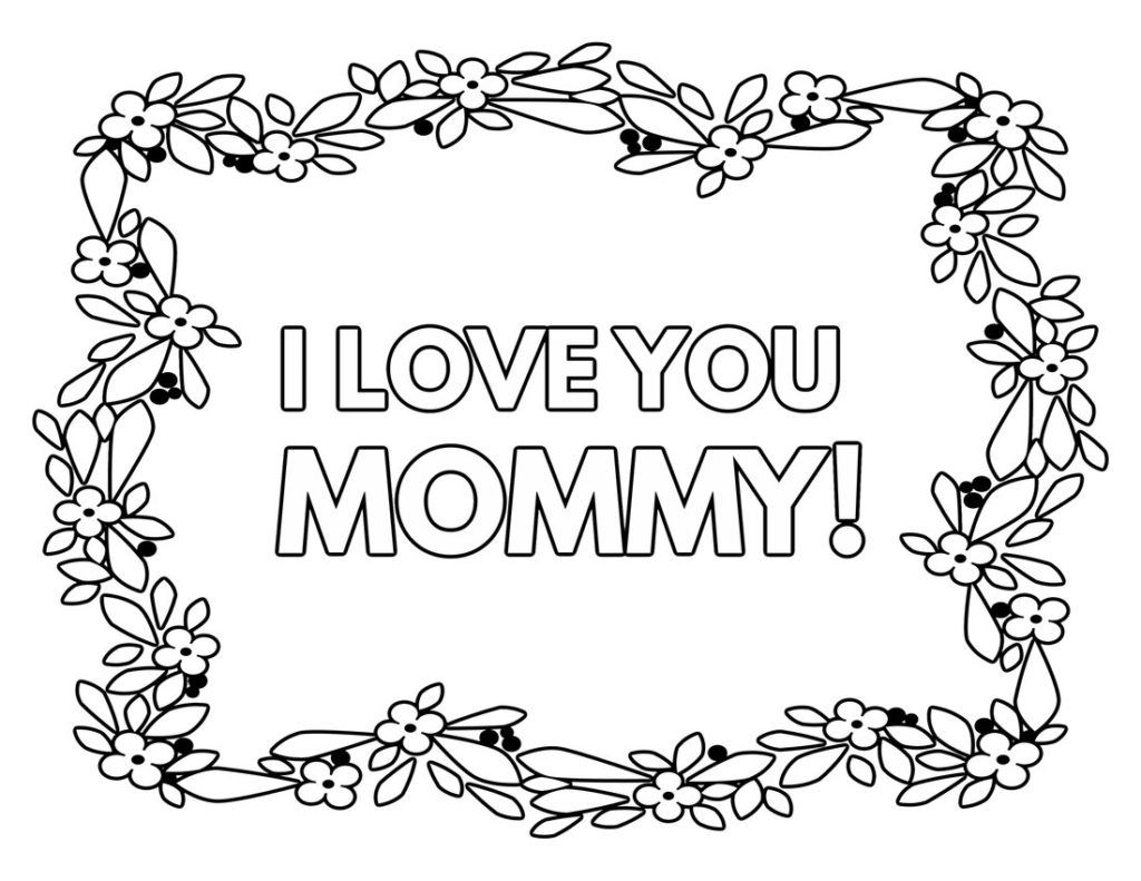 Mommy Coloring Pages for Kids 182