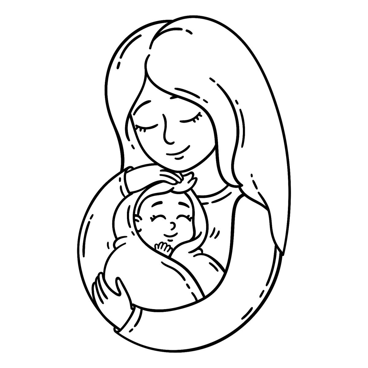 Mommy Coloring Pages for Kids 184