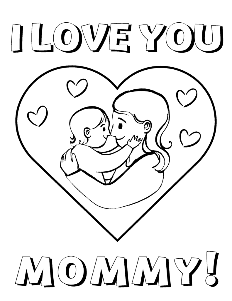 Mommy Coloring Pages for Kids 188