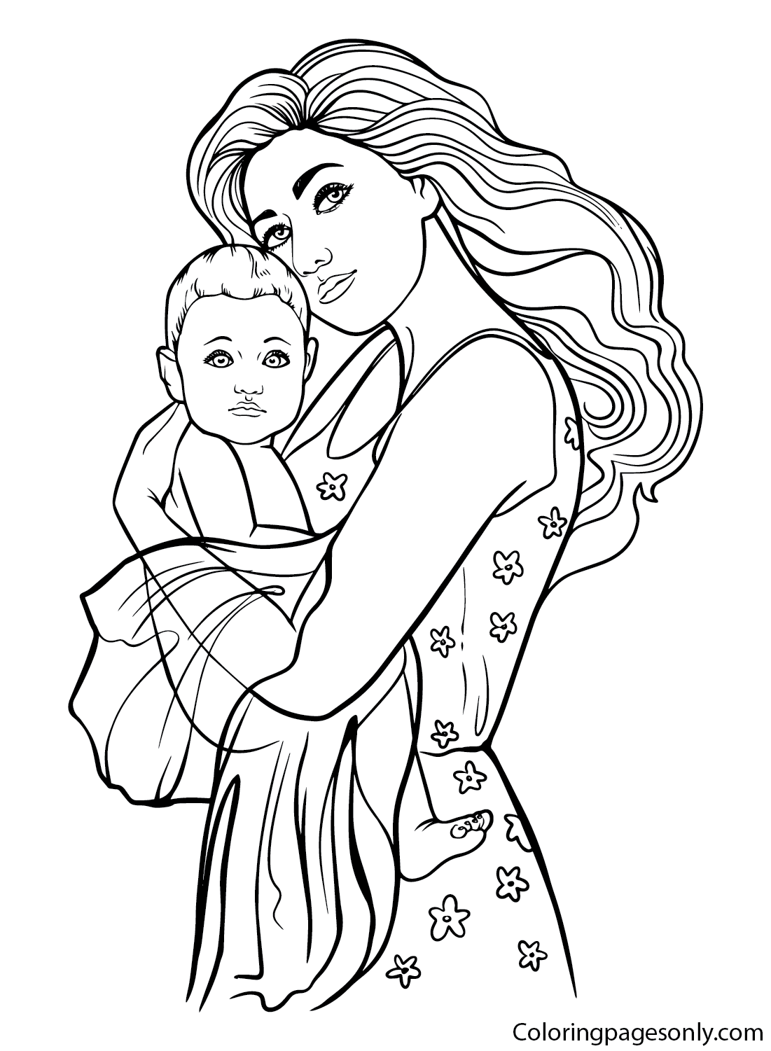 Mommy Coloring Pages for Kids 189