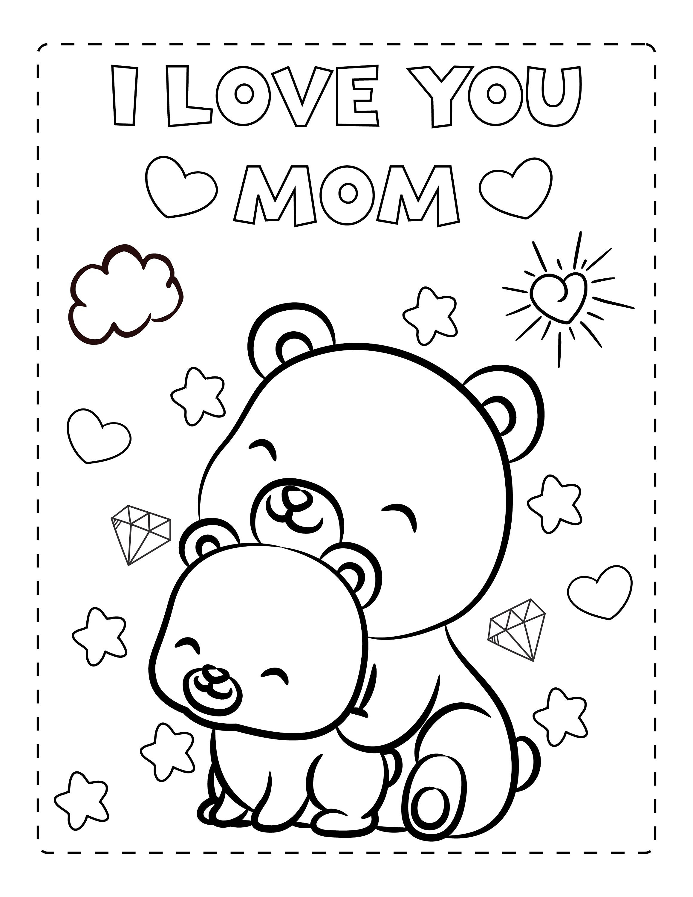 Mommy Coloring Pages for Kids 190