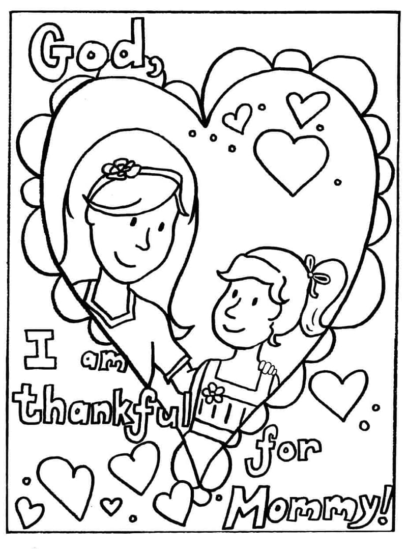 Mommy Coloring Pages for Kids 191