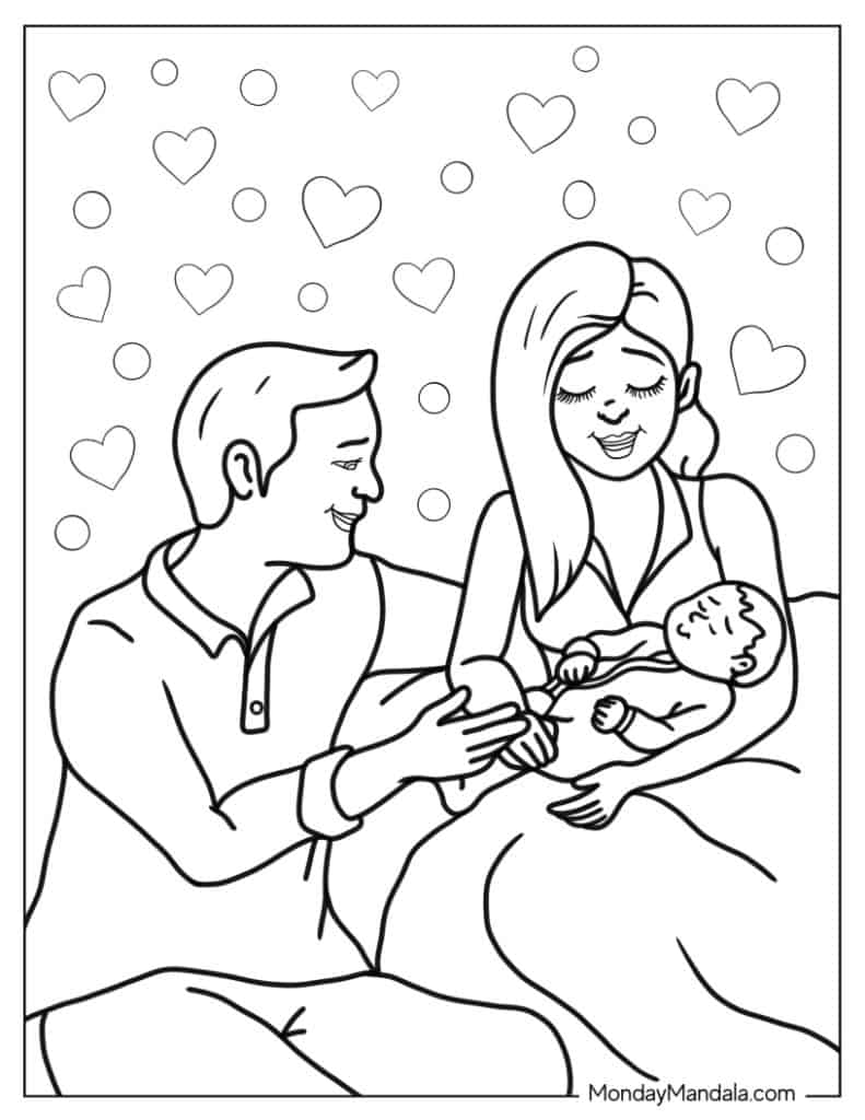 Mommy Coloring Pages for Kids 194