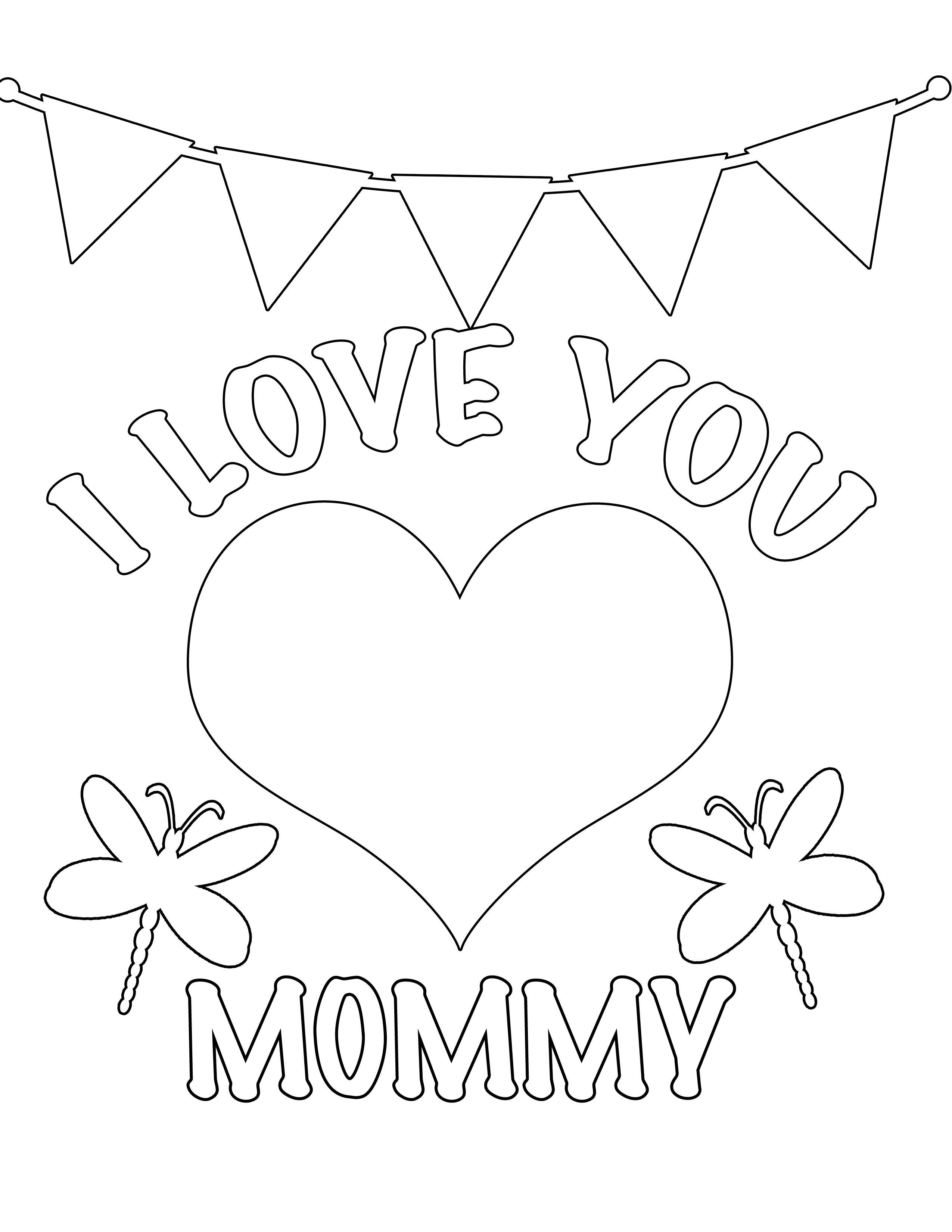 Mommy Coloring Pages for Kids 196