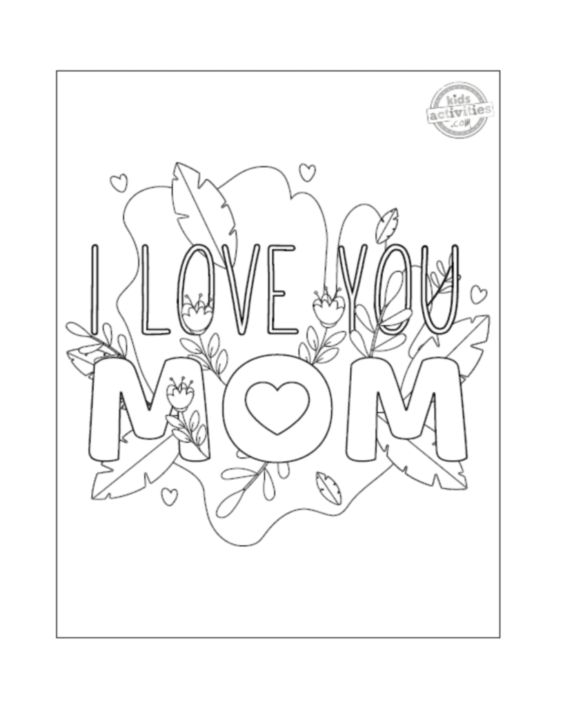 Mommy Coloring Pages for Kids 197