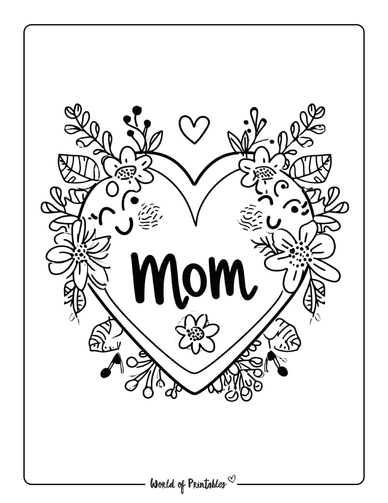 Mommy Coloring Pages for Kids 2