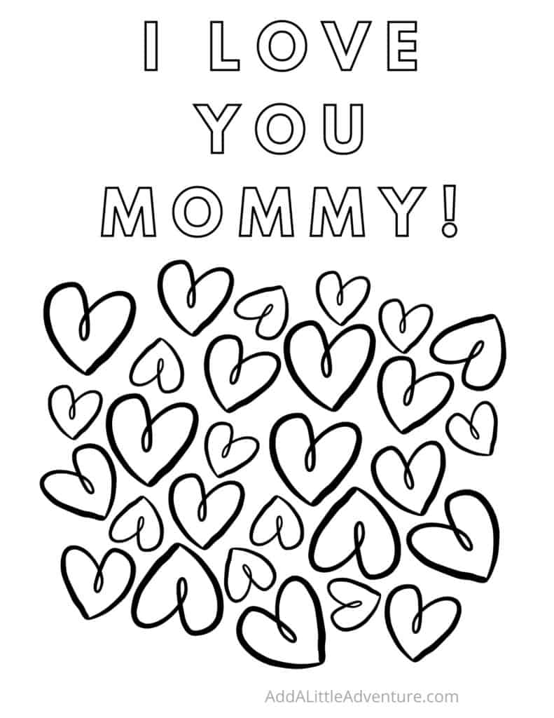 Mommy Coloring Pages for Kids 24