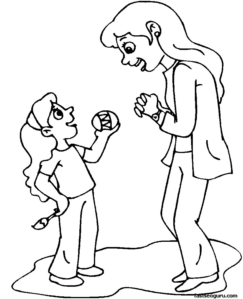 Mommy Coloring Pages for Kids 25