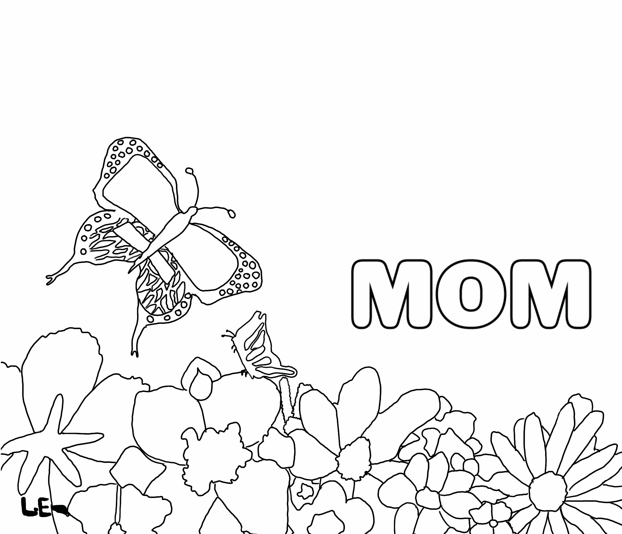 Mommy Coloring Pages for Kids 26