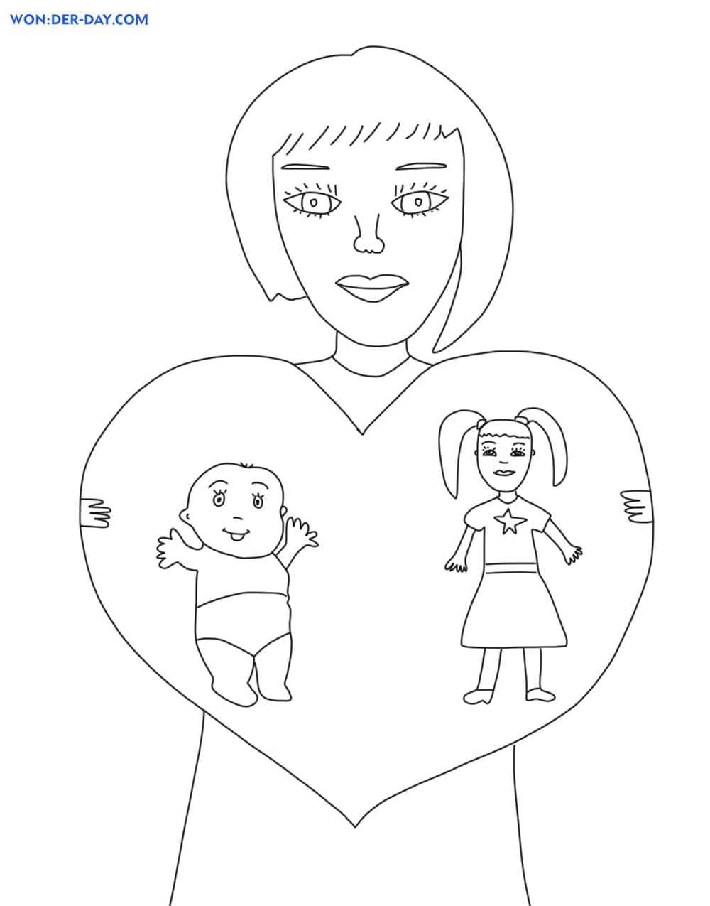 Mommy Coloring Pages for Kids 27