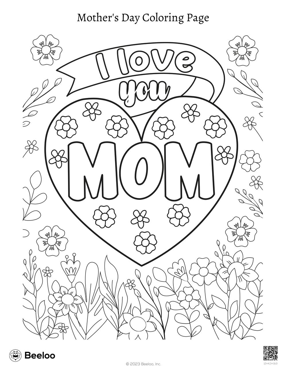 Mommy Coloring Pages for Kids 3