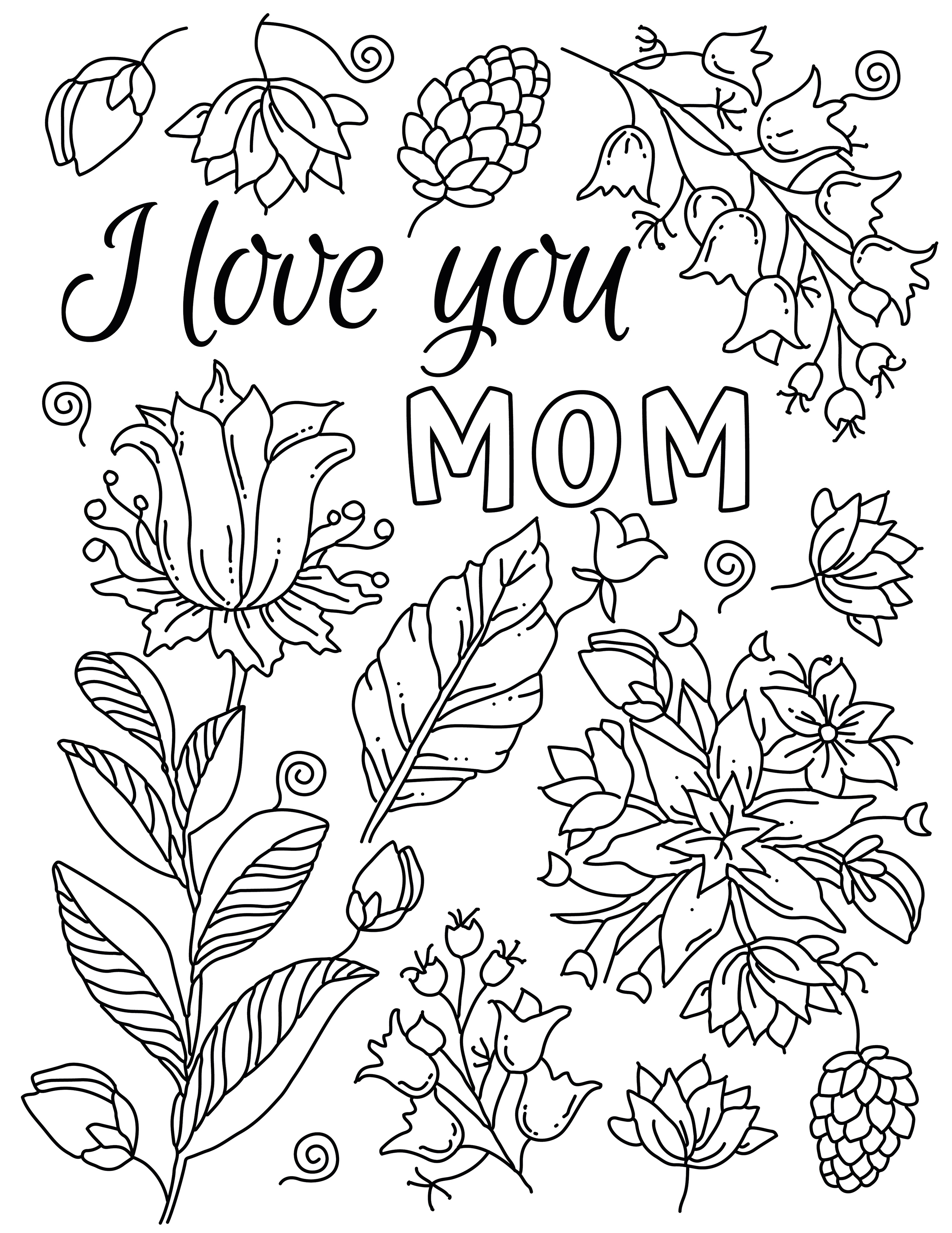 Mommy Coloring Pages for Kids 38