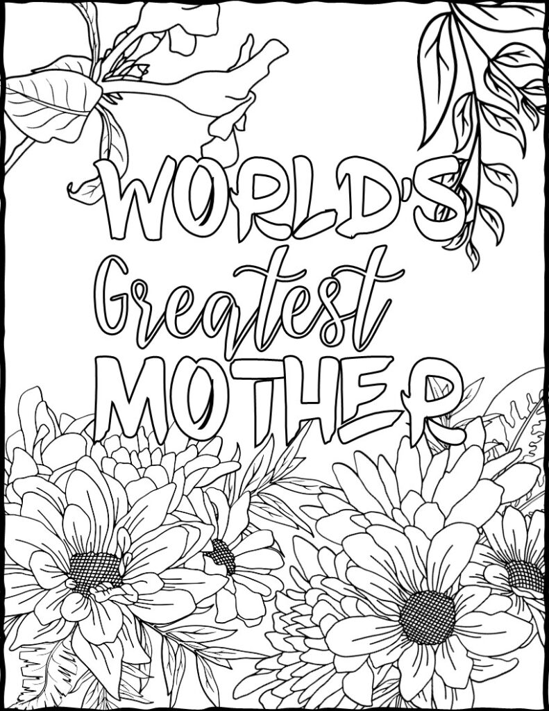 Mommy Coloring Pages for Kids 40