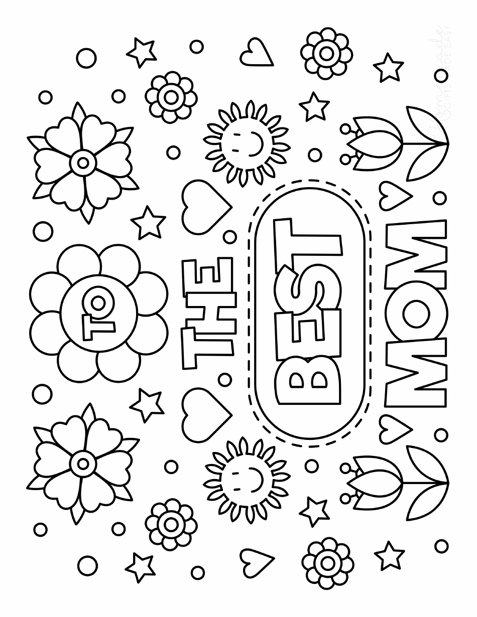 Mommy Coloring Pages for Kids 44