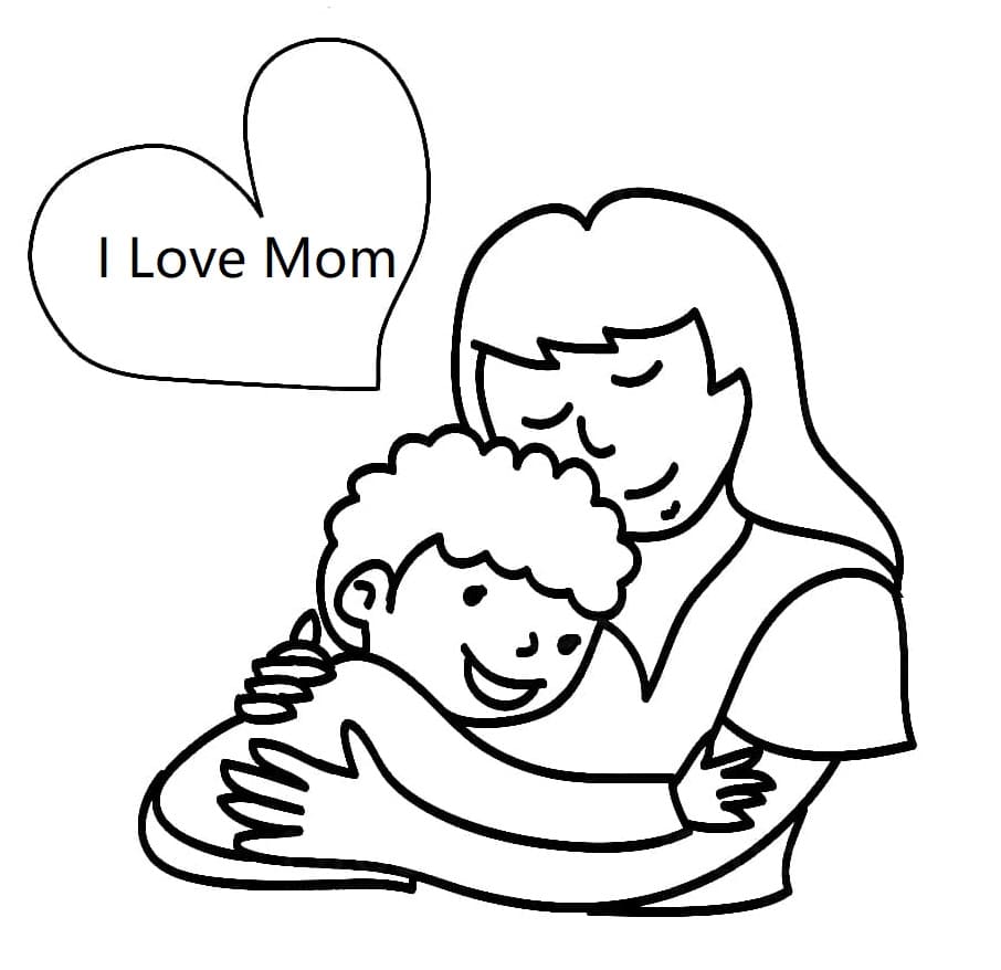 Mommy Coloring Pages for Kids 5