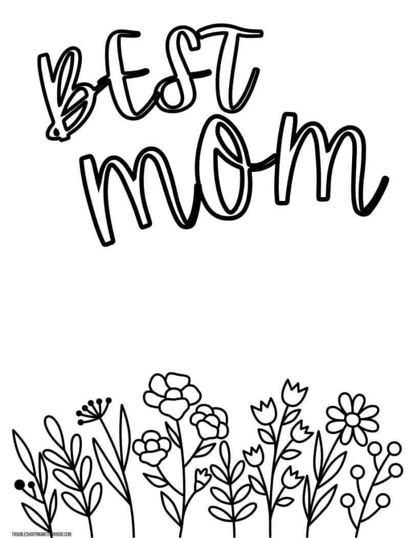 Mommy Coloring Pages for Kids 6