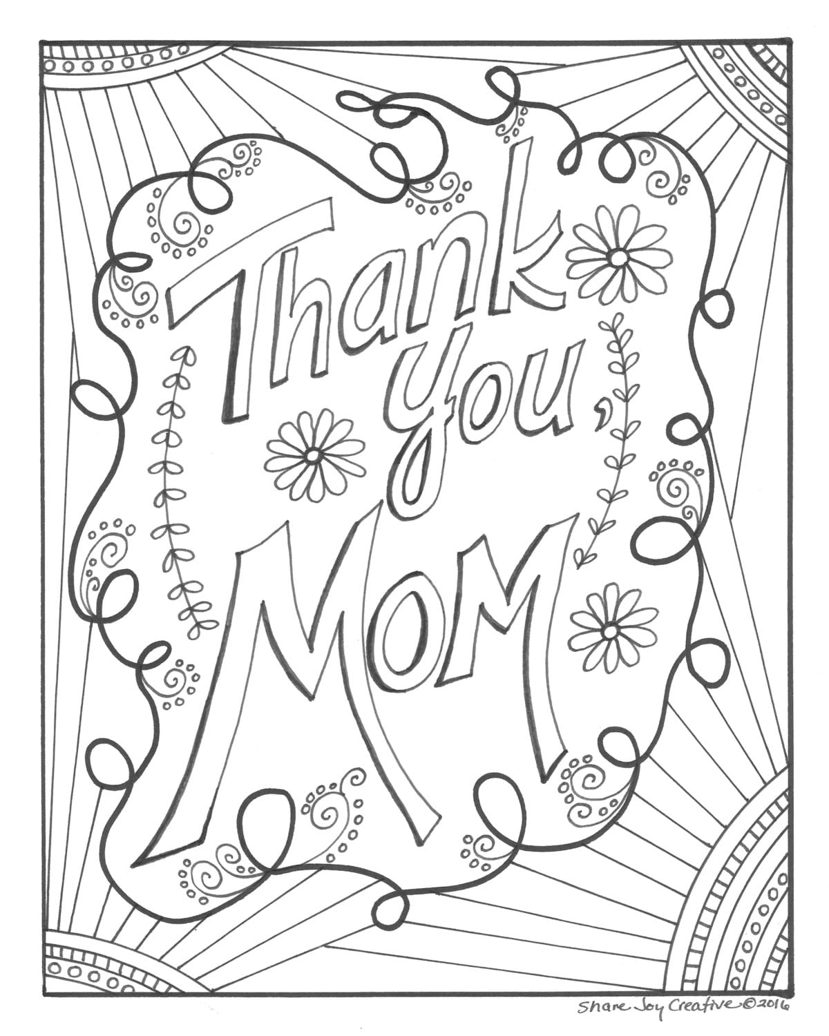 Mommy Coloring Pages for Kids 65