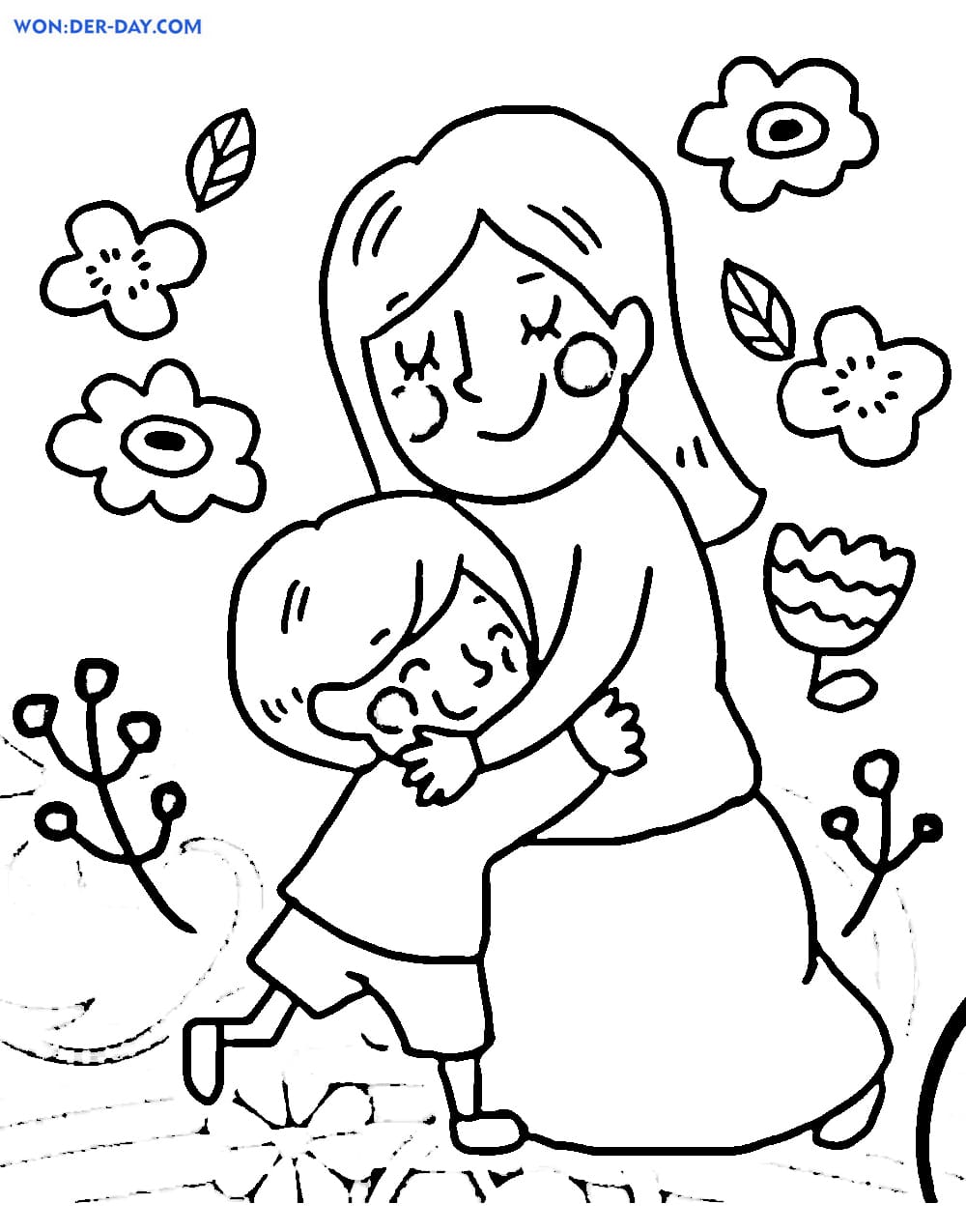 Mommy Coloring Pages for Kids 77