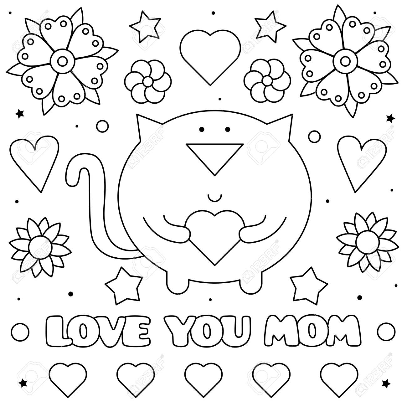 Mommy Coloring Pages for Kids 85