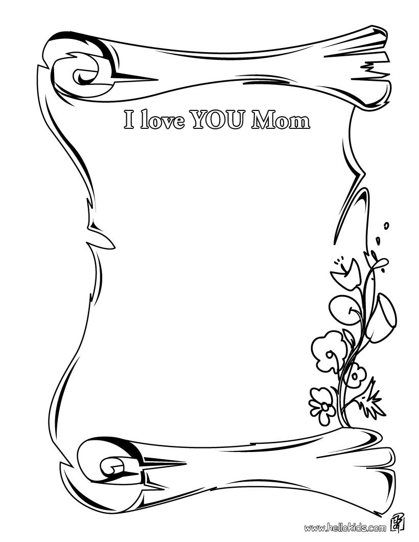 Mommy Coloring Pages for Kids 87