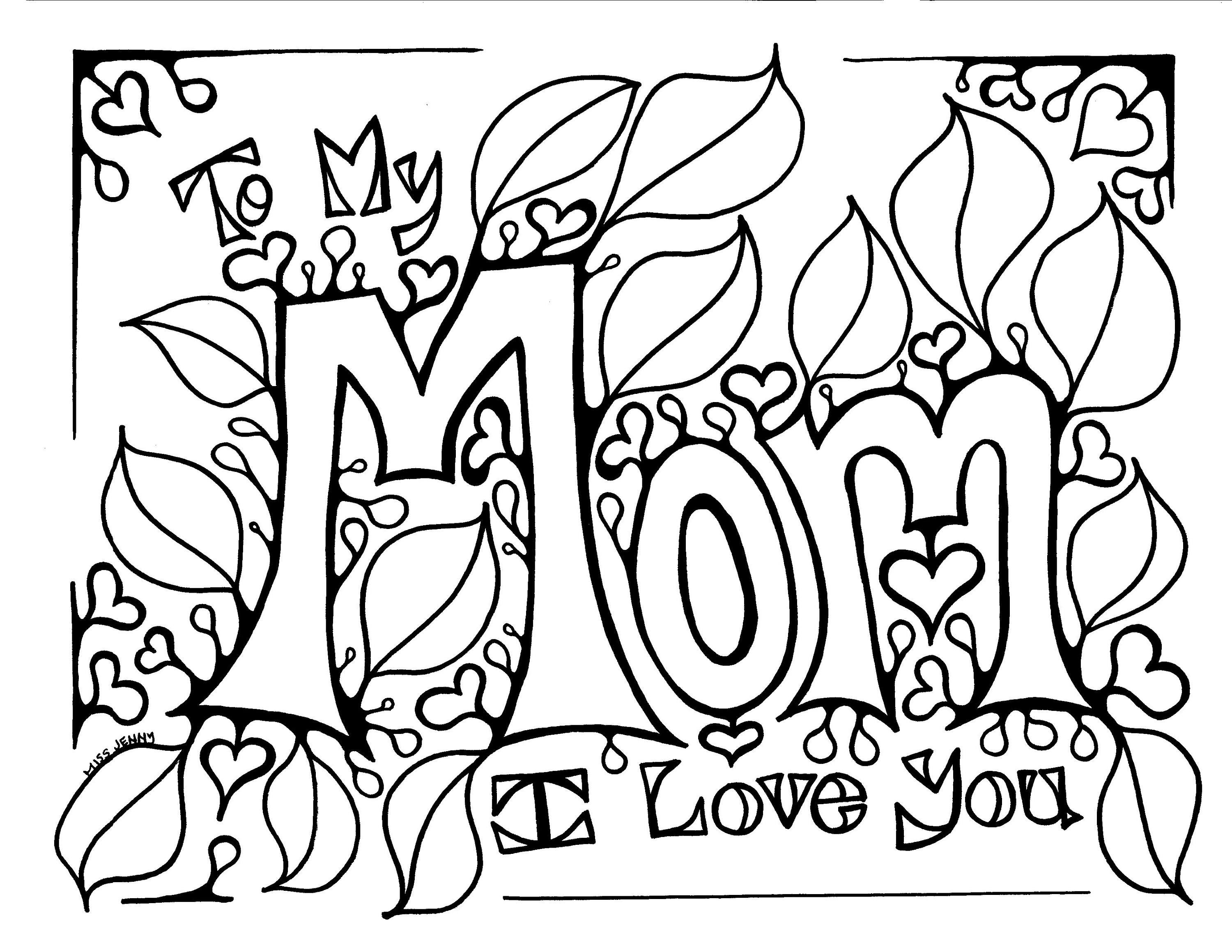 Mommy Coloring Pages for Kids 94