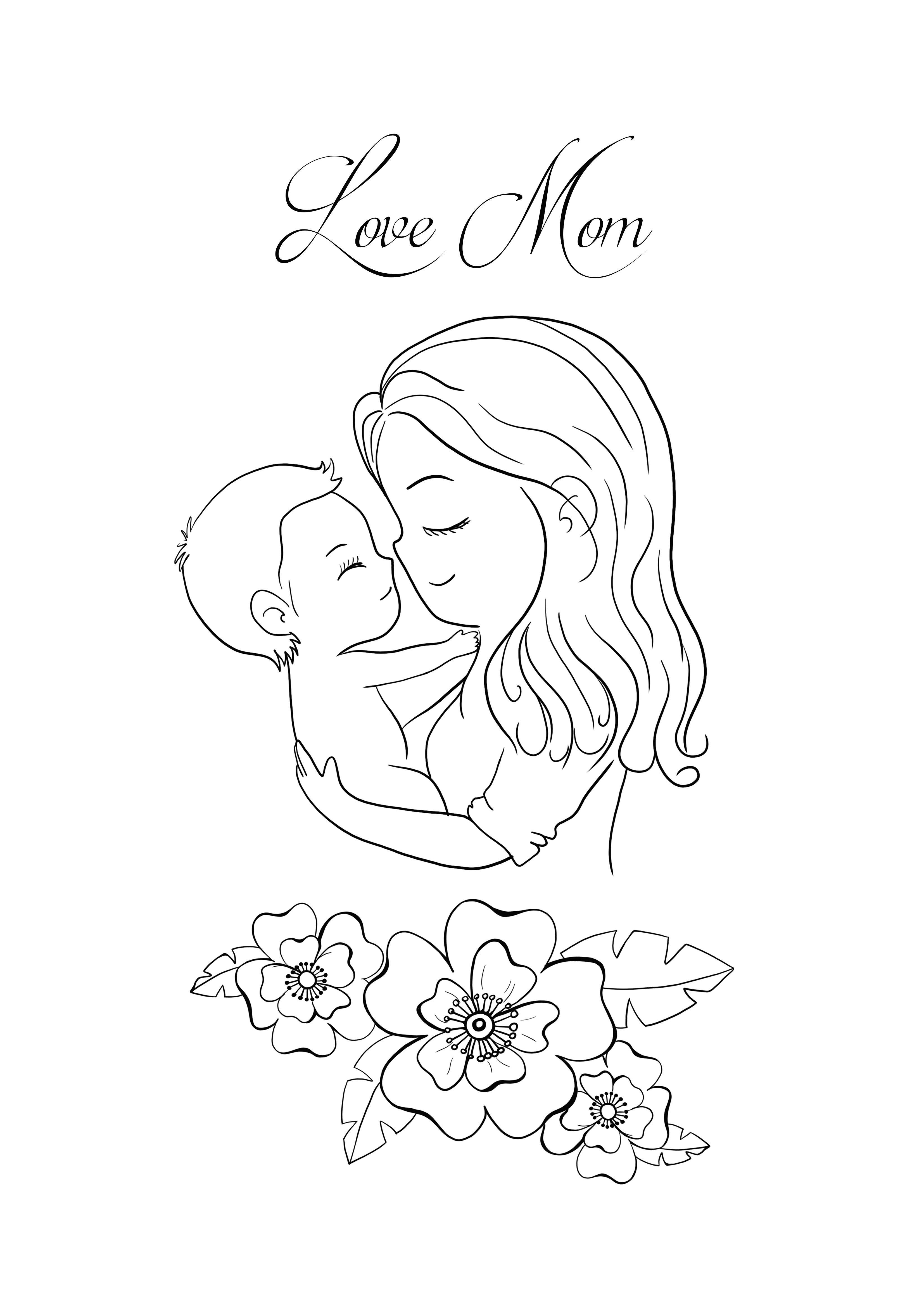 Mommy Coloring Pages for Kids 99