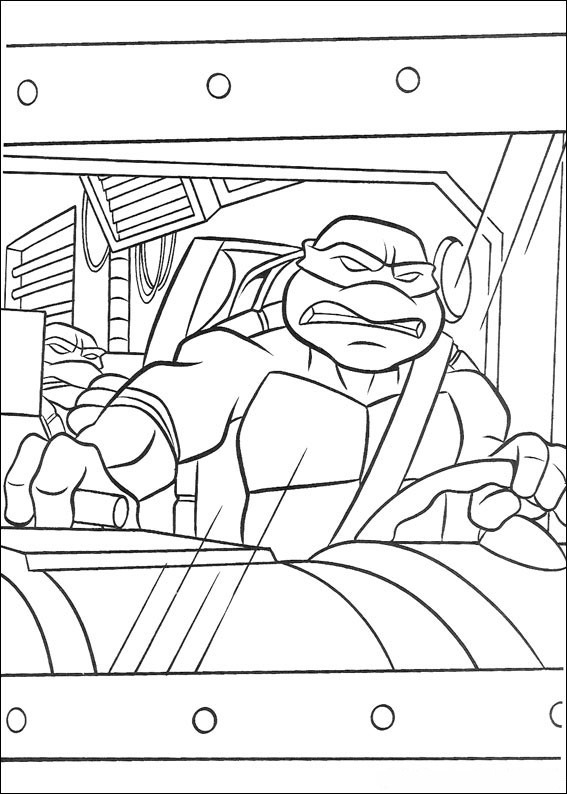 Ninja Turtle Coloring Pages Free Printable 108