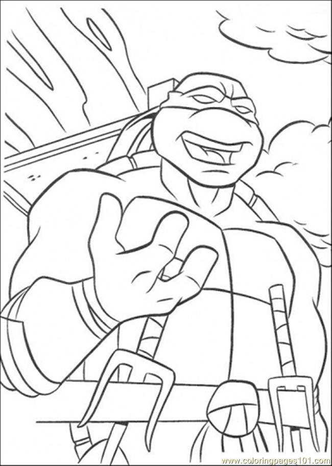 Ninja Turtle Coloring Pages Free Printable 13