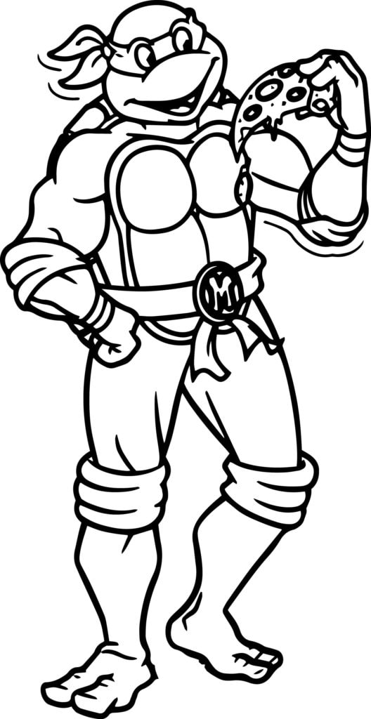 Ninja Turtle Coloring Pages Free Printable 19