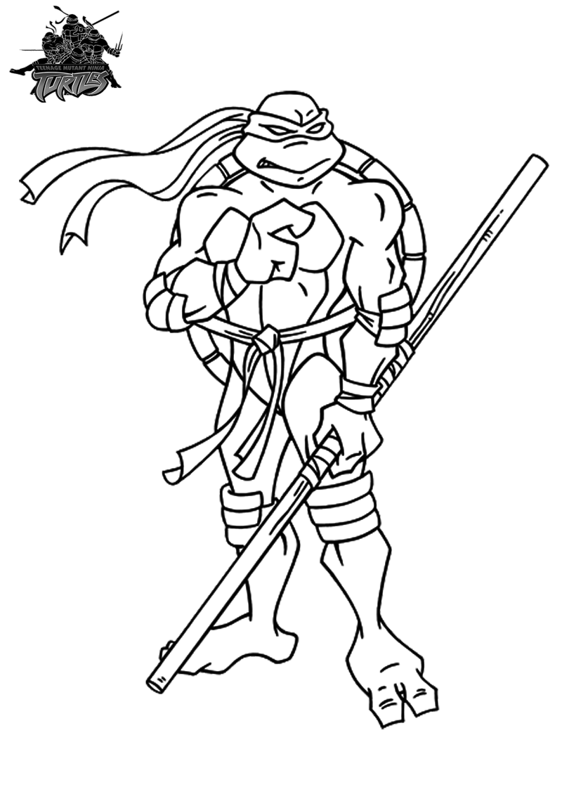 Ninja Turtle Coloring Pages Free Printable 31