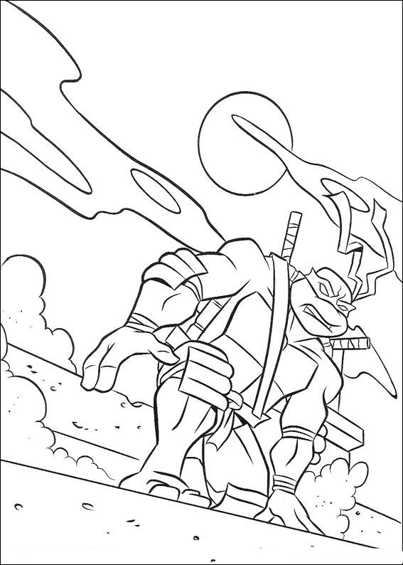 Ninja Turtle Coloring Pages Free Printable 37