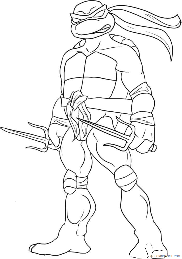 Ninja Turtle Coloring Pages Free Printable 41