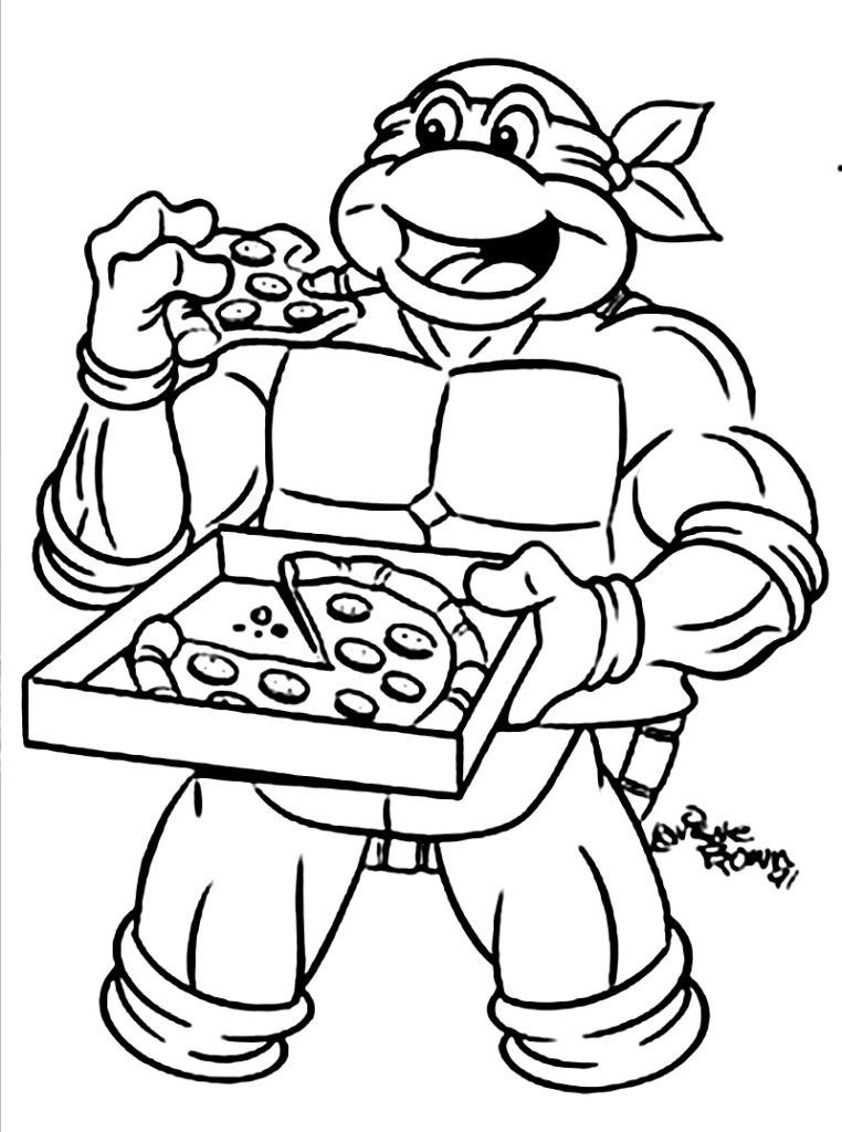 Ninja Turtle Coloring Pages Free Printable 44