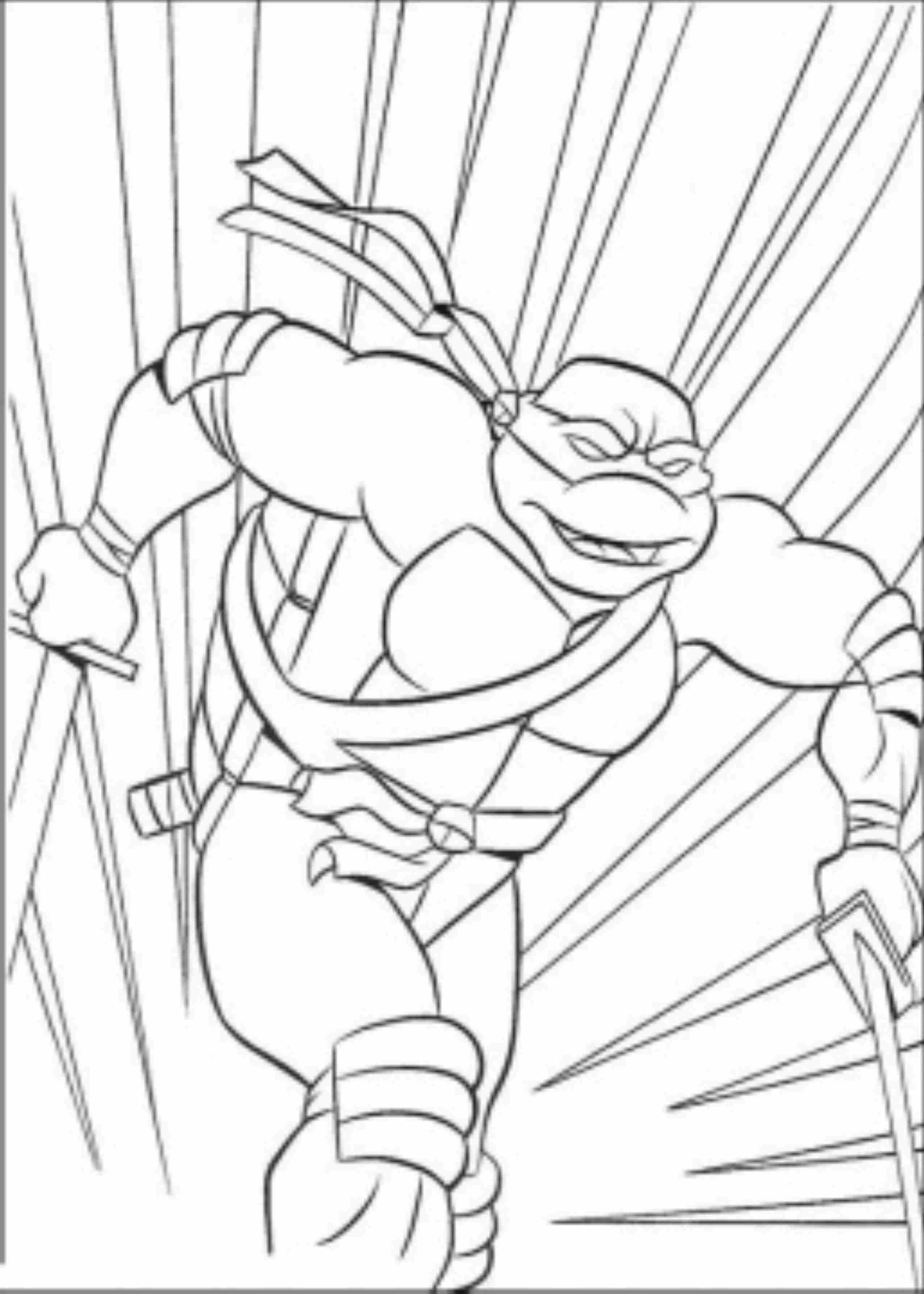 Ninja Turtle Coloring Pages Free Printable 46