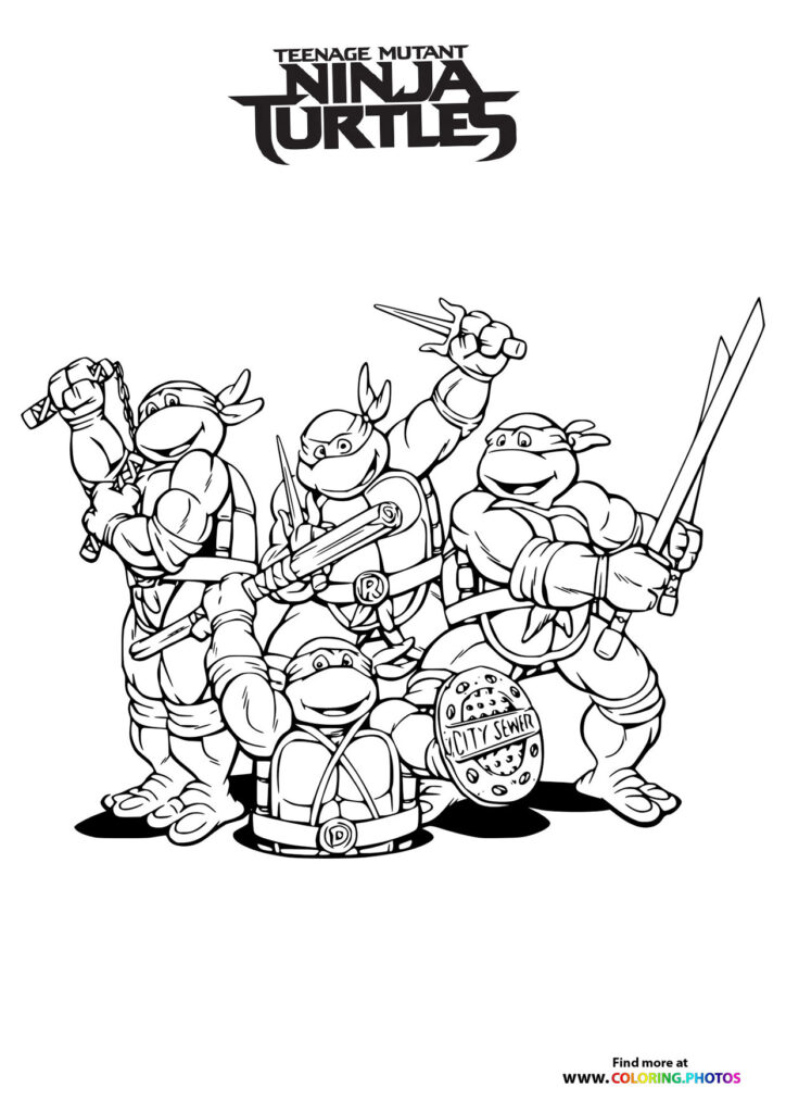 Ninja Turtle Coloring Pages Free Printable 55