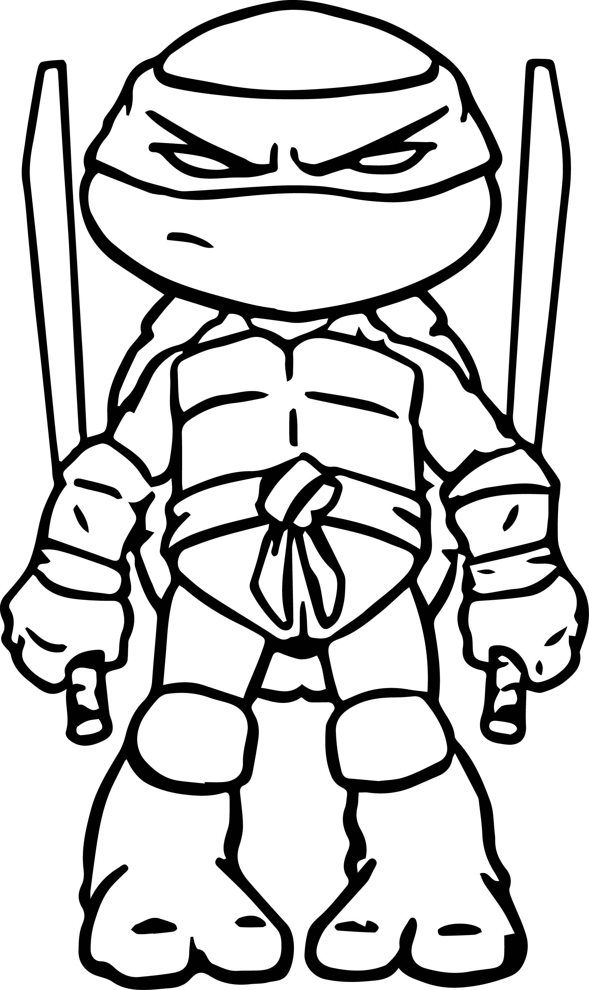 Ninja Turtle Coloring Pages Free Printable 58