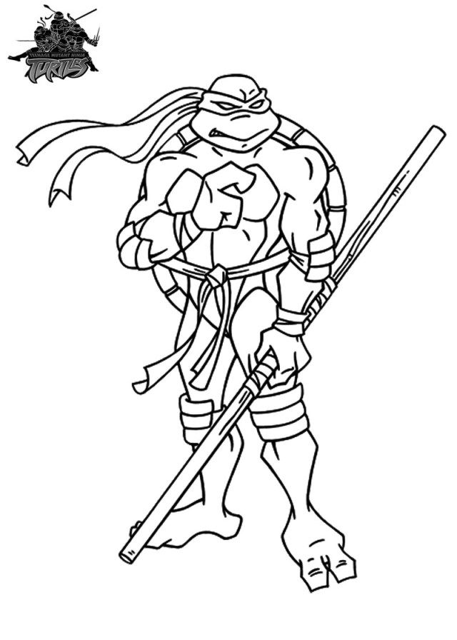 Ninja Turtle Coloring Pages Free Printable 59