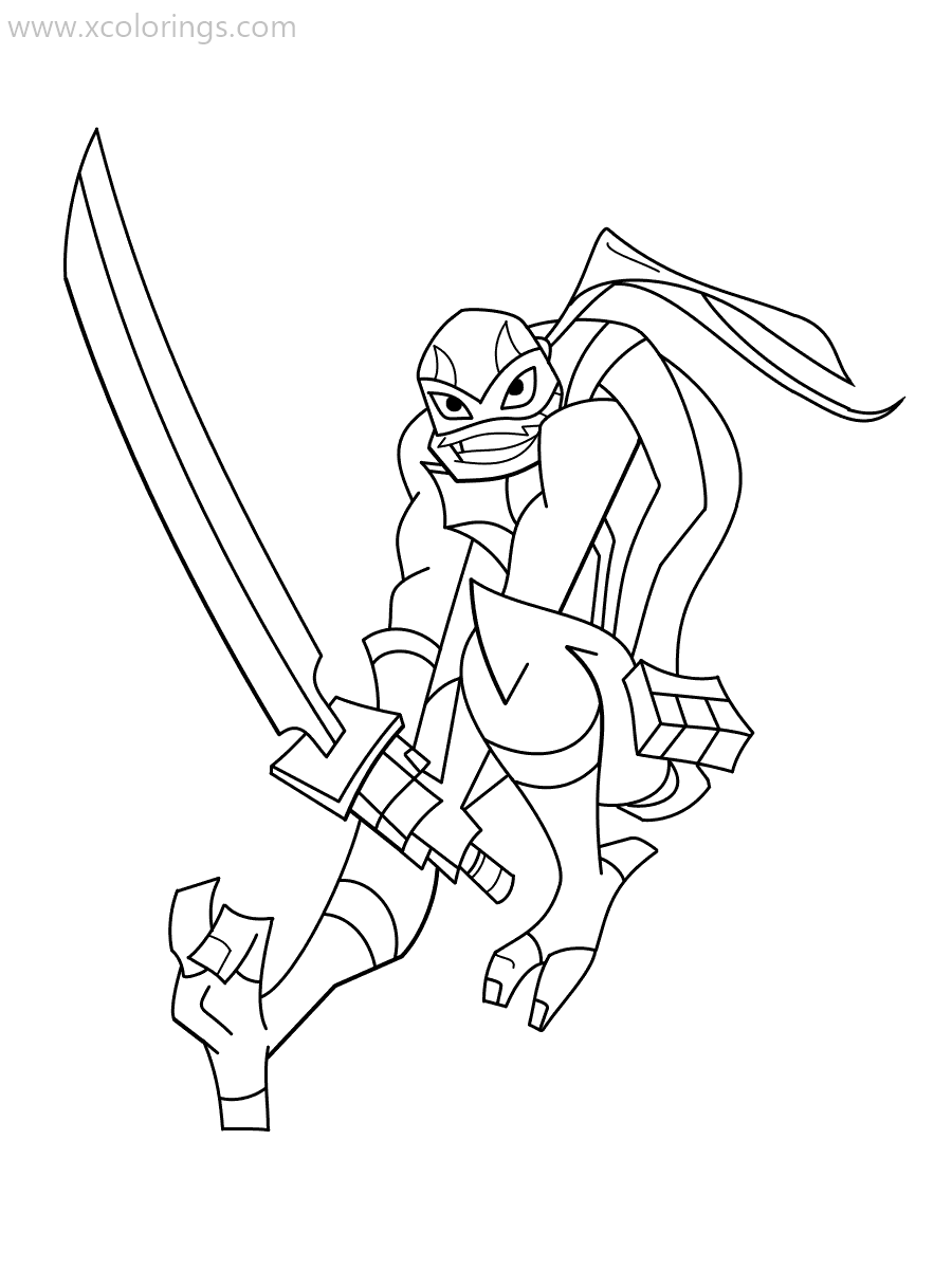 Ninja Turtle Coloring Pages Free Printable 64