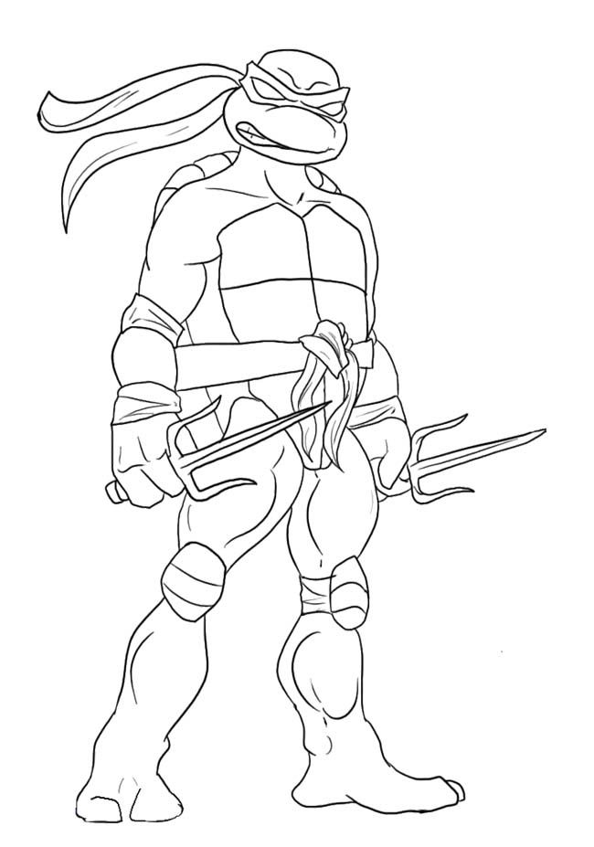 Ninja Turtle Coloring Pages Free Printable 65