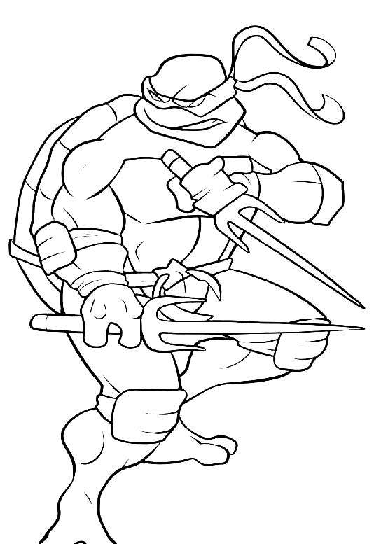 Ninja Turtle Coloring Pages Free Printable 67