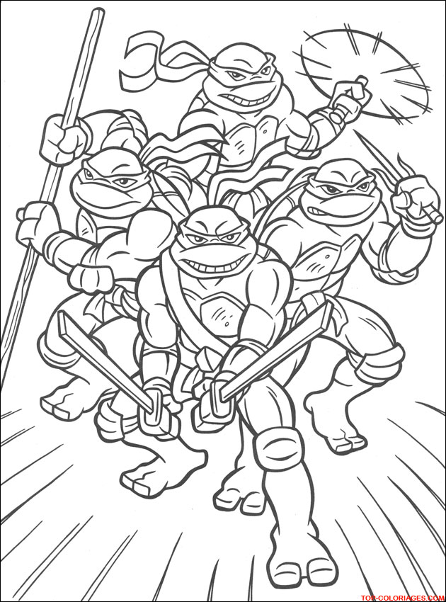 Ninja Turtle Coloring Pages Free Printable 70