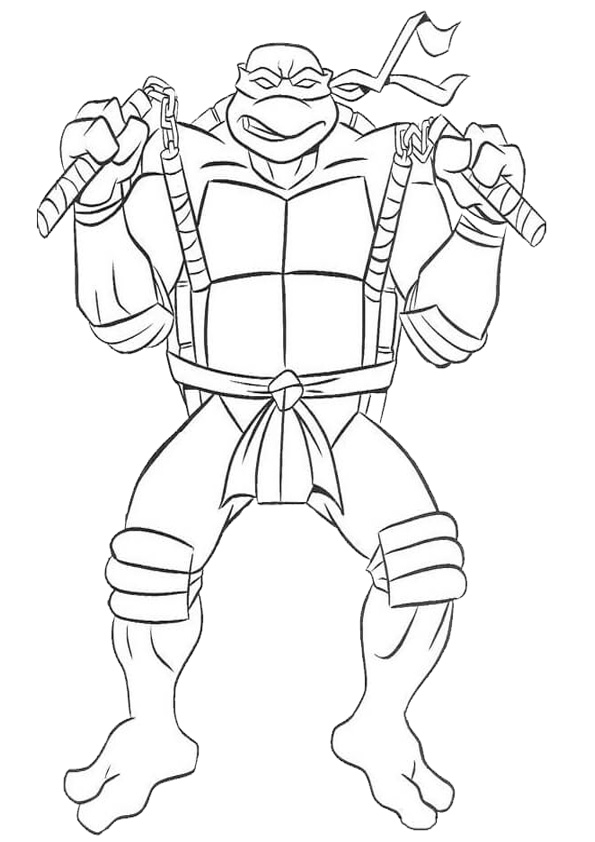 Ninja Turtle Coloring Pages Free Printable 78