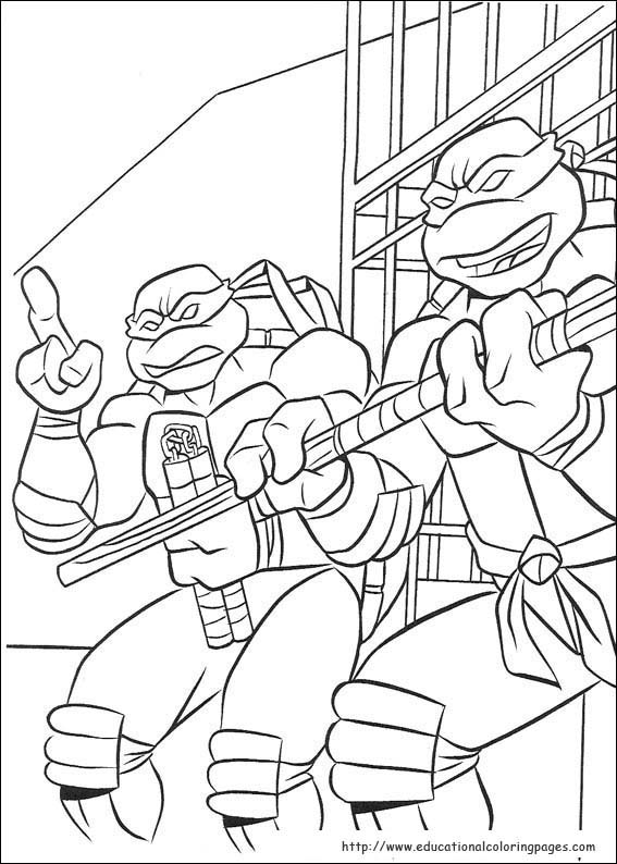 Ninja Turtle Coloring Pages Free Printable 79