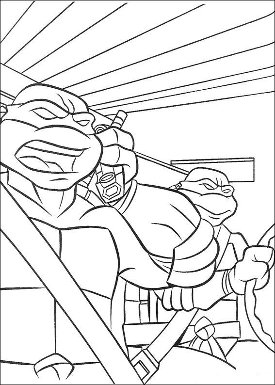 Ninja Turtle Coloring Pages Free Printable 82